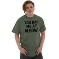 thumbnail image 5 of Cat Owners Cute You Had Me at Meow Men's Graphic T Shirt Tees Brisco Brands M, 5 of 6