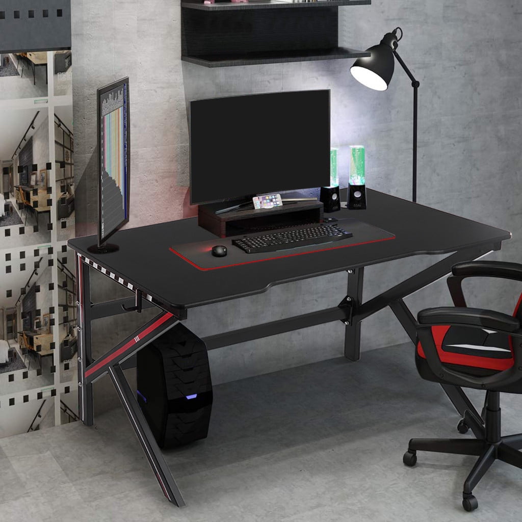 Computer Desk Gaming Table Gamer Workstation for Home Office Gaming PC Desk US 
