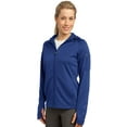 thumbnail image 5 of Sport-Tek Women's Drawcord Fleece Full-Zip Hooded Jacket, 5 of 5