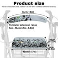 thumbnail image 6 of Jiueut Flower Rollator Seat Cover Butterfly Rollator Seat Cover Set for Women Set of 2 Rollator Walker Accessories Seat Cushion Padded Seat Cushion for Rollator Walker, 6 of 7