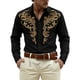 thumbnail image 1 of Camisetas de Navidad de Manga Larga de los Hombres de Moda Casual de Manga Larga Turndown Collar Blusa para Primavera Invierno Al Aire Libre Diario, 1 of 4