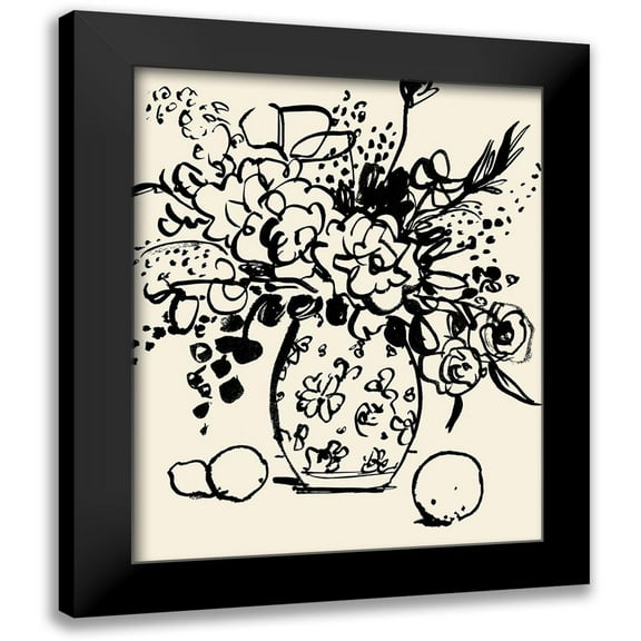 Barnes, Victoria 12x14 Black Modern Framed Museum Art Print Titled - Matisses Muse Still Life II