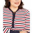 thumbnail image 3 of Tommy Hilfiger Womens Stripe Pullover Sweater, Multicoloured, Plus Size, 3X, 3 of 5