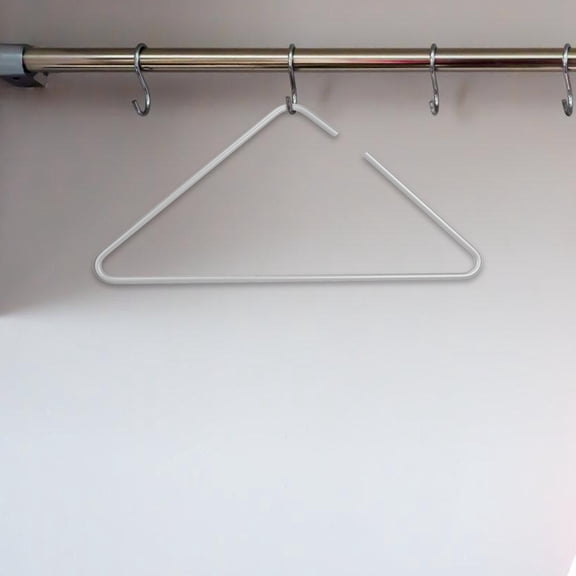Nicehomfit 5Pcs Open Metal Hangers Non Slip Space Saving for Pants and Jeans