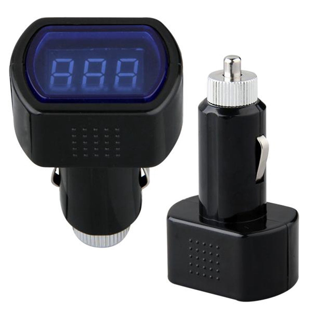 cigarette lighter voltmeter walmart Electric Cigarette Lighter, Car Voltage Tester And Meter for Solar Battery  Monitor Checker Car Motor Panel Mount