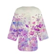 thumbnail image 4 of Cárdigan de manga larga para mujer, blusa informal estampada con bolsillo, abrigo tipo cárdigan para mujer, 4 of 5