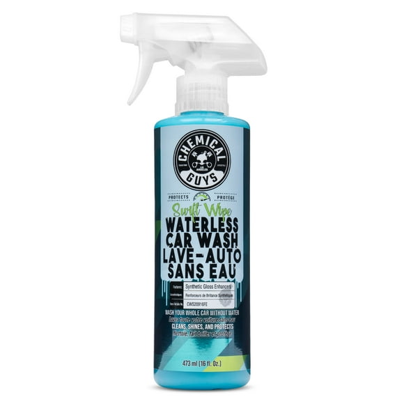 Lavage-essuyage rapide de voiture sans eau Chemical Guys (16 oz liq). Lavage automobile
