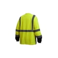 thumbnail image 2 of Pyramex RLTS3110BX5 RLTS31B Series T-Shirt Hi-Vis Lime Long Sleeve - Black Bottom - Size 5X Large, 2 of 3
