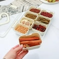 thumbnail image 5 of Bandeja Portátil de 8 Compartimentos con Tapa y Asa para Servir Snacks Frutas y Dulces en Fiestas, 5 of 5