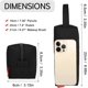 thumbnail image 4 of Estuche negro para lápices, bolsa de lápices de gran capacidad con asa, estuches para lápices con cremallera, bolsa portátil para guardar lápices, soporte para bolígrafos, papelería minimalista, organ, 4 of 5