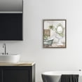 thumbnail image 2 of Stupell Industries Bath Greens Botanical Tub Brown Framed Floater Canvas Wall Art design by Kim Allen, 21 x 17, 2 of 9