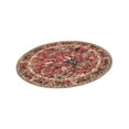 thumbnail image 4 of Unique Loom Saturn Collection Area Rug - Ion (7' 1" Round Burgundy/Cream), 4 of 12