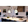 thumbnail image 2 of Luxury Mid-Century Modern Pendant, 12.375H x 9.375W, with Modern Style, Midnight Black, UHP4344 by Urban Ambiance, 2 of 5