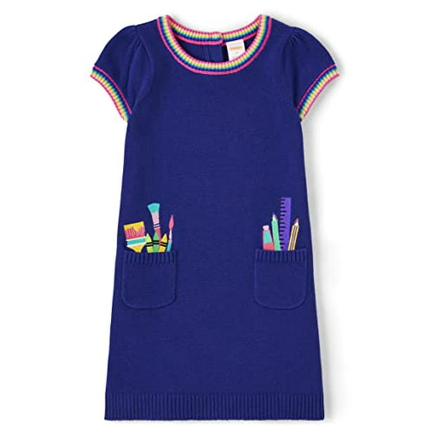 Gymboree Girls and Toddler Short Sleeve Sweater Dresses, Artist Art  Suppies, 3T