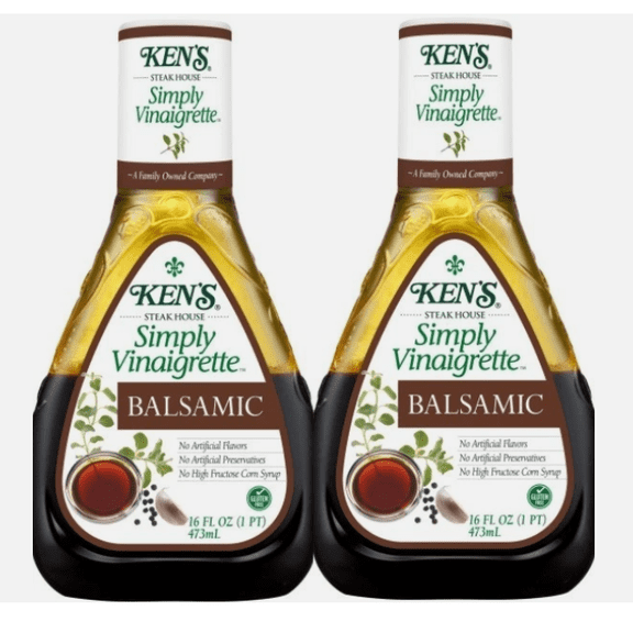 Simply Vinaigrette Balsamic Salad Dressing 2 Bottles 16 Oz Each