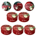 thumbnail image 4 of Qumonin 5pcs Christmas Cookie Tins - Metal Gift Box for Holiday Party, 4 of 4