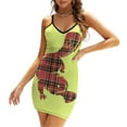 thumbnail image 3 of Plaidypus Sweetheart Knot Flared Dress Fashion Design Large Size Loose Dress Cute Animals Patterns Aww Australia Simple Cartoon, 3 of 5