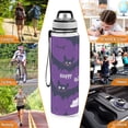 thumbnail image 7 of 32oz Transparent Sports Water Bottle with Straw for Kids Adults Outdoor School Gym Fitness Cute Black Bats, 7 of 7