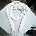 thumbnail image 4 of Nfurl Cable Knitted Scarf with Sleeves for Women Chunky Warm Wraps Shawl Multifunctional Crochet Shrug with Sleeves Winter Sweaters White Free Size, 4 of 4