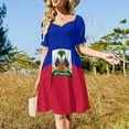 thumbnail image 3 of 2024 Flag of Haiti Dress dresses ladies summer summer dress daily, 3 of 7