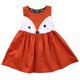 thumbnail image 1 of Vestido Para NiñOs NiñAs BebéS Sin Mangas Lindo Estampado De Zorro A-Line Vestido Con Cremallera Invisible XBTCLXEBCO Naranja;4-5 Años, 1 of 4