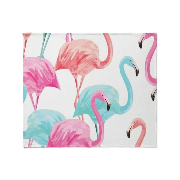 CafePress - Flamingo Throw Blanket - Soft Fleece Throw Blanket, 50"x60" for All Ages