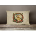 thumbnail image 4 of Carolines Treasures DAC2388PW1216 16 x 12 in. Unisex Labrador Retriever Christmas Flowers Polyester Fabric Throw Pillow, 4 of 4