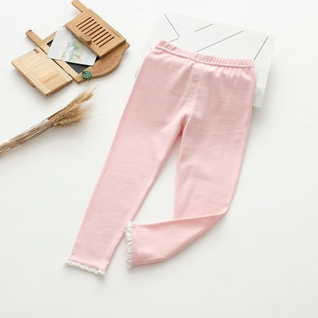 

FZM Christmas Toddler Children Kids Baby Girls Solid Ruffled Pants Leggings Trousers Clothes Outfits