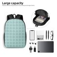thumbnail image 4 of Disketp Blue Print School Backpack, Lightweight Basic Middle School Bookbags 17 Inch Casual Daypack for Student College, Travel or Outdoor, 4 of 6