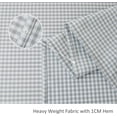 thumbnail image 5 of Rectangle Checkered Tablecloth Waterproof Spillproof Wrinkle Resistant Buffalo Plaid Heavy Weight Table Cloth Gingham Table Cover for Outdoor and Indoor Use, 52 x 70 Inch Grey and White, 5 of 6