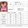 thumbnail image 6 of AURA Womens Pink Knit V Neck Ruffle Sleeve High Waist A Line Midi Dress Plus Size 1XL 3XL, 6 of 6