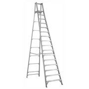 LOUISVILLE Platform Stepladder,15 ft 3",Alum.,300lb AP1016