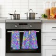 thumbnail image 5 of Dreamtimes Abstract Eyes Patterned Hand Towels 2 PCS, Cotton Bath Towel for Drying Face Hands Body Decorative Water Absorbent Lightweight Towels for Bathroom Ktichen Travel Gym,16"x28", 5 of 7