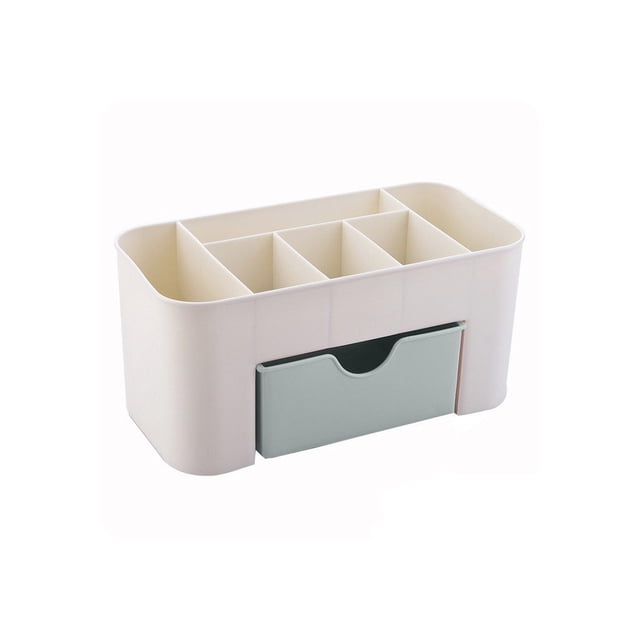 Vogacara Cajón Estuche de almacenamiento de maquillaje Oficina en el hogar Dormitorio Cuarto de baño Cosméticos Lápices labiales Cepillos Esmalte de Bolsas de maquillaje Verde Vogacara CE014760-01