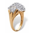 thumbnail image 2 of PalmBeach Jewelry 1/10 TCW Diamond Accent Cluster Ring in 18k Yellow Gold-plated Sterling Silver, 2 of 5