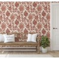 thumbnail image 5 of S4Sassy Peel & Stick Vinyl Wallpaper, Vintage Floral Trail Wall Paper Contact Paper Waterproof - Brown, 25"x60", Removable Asian Style Covering for in Bedrooms & Living Areas, Renter Spaces, Cabinets, 5 of 9