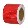 thumbnail image 1 of Uxcell Reflective Tape Waterproof Self Adhesive High Visibility Safety Warning Tape Red 2 inch x 16ft, 1 of 7