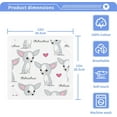 thumbnail image 2 of GZHJMY Chihuahua Dog Washcloth Set of 2 Pcs 100% Cotton Small Face Towel, 12 x 12 inch Washcloths, 2 of 6