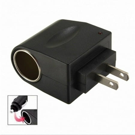 CableVantage Black 110V AC to 12V DC Car Cigarette Lighter Socket Charger Adapter US