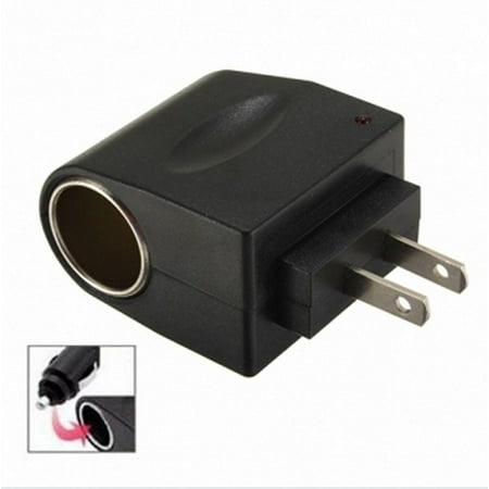 Female Cigarette Lighter Adapter - CableVantage Black 110V AC to 12V DC Car Cigarette Lighter Socket Charger Adapter US Plug