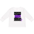 thumbnail image 3 of Inktastic Pancreatic Cancer Hope Love Cure Boys or Girls Long Sleeve Toddler T-Shirt, 3 of 5