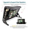 thumbnail image 3 of Upgraded! 7inch Touchscreen Monitor with Dual Speakers, 1024x600 IPS LCD Display & Case, HDMI Portable Screen Capacitive Touch Brightness Adjustable, for Raspberry Pi 3 4 B B+ Windows Mac Drive-Free, 3 of 5