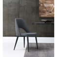 thumbnail image 3 of Set of 2 Blue Faux Leather Metal Dining Chairs, 3 of 3