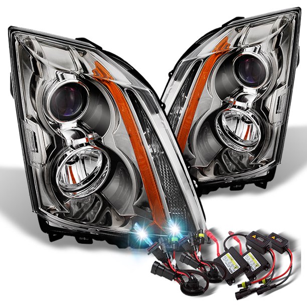 Fit 0814 Cadillac CTS Halogen Headlights+8000K Blue White HID Xenon Conversion