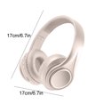 thumbnail image 3 of Gaming Headphones, Hwkond Headphones Wireless Bluetooth Headset Subwoofer Bluetooth 5.3 Mobile Computer Game Music Sports Game Headphones,Beige, 3 of 7