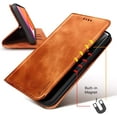 thumbnail image 3 of Nagebee Wallet Phone Case for Samsung Galaxy A51 5G, Premium PU Leather Folio Flip Pouch Credit Card ID Holder with Kickstand Feature, Magnetic Closure Folding Protective Cover (Brown), 3 of 5