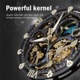 thumbnail image 3 of SKMEI Mens Watches ,Mens Skeleton Watch Chronograph Luxury Diamond Dress Business Analog Quartz Wrist Watches for Men, 3 of 7