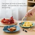 thumbnail image 3 of 4pcs Shell Shape Plate Stable Placement Stackable Design Plates for Fruits Snacks, 3 of 7