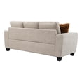 thumbnail image 5 of Furniture of America Aimee Modern Chenille Track Arm Sofa with Pillows, Taupe, 5 of 14