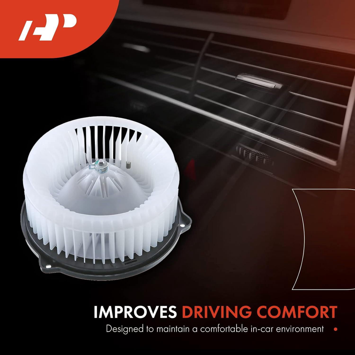 A-Premium HVAC Heater Blower Motor Replacement for Honda Accord 2003-2007 Ridgeline 2008-2014 Acura TSX 2004-2008